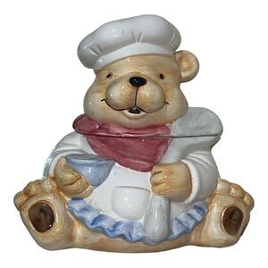 Vintage Sunshine Company ceramic Chef Bear Cookie jar